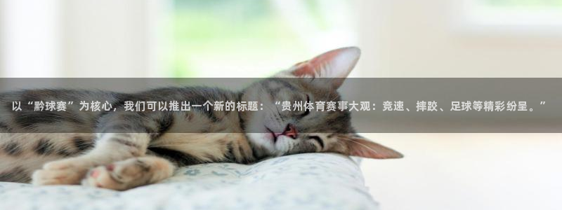 以“黔球赛”为核心，我们可以推出一个新的标题：“贵州体育赛事